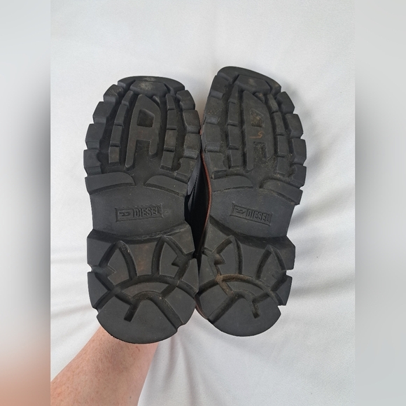 Diesel Steel Cap Mens Leather Boots Size 9 - Picture 10 of 13